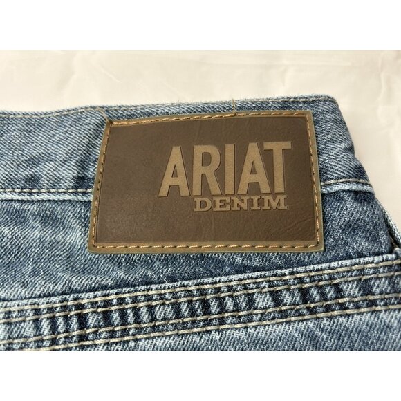 Ariat M5 Ridgeline Gambler Straight Leg Fit Low Rise Jeans Men’s 34x31 Denim - Picture 9 of 16